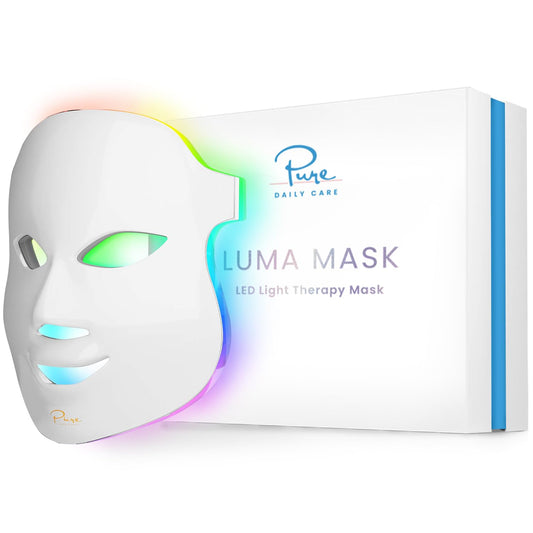 Luma Mask LED Skincare Device for the Face | 7 Advanced Color Modes | 5 Light Intensity Levels | All Skin Types